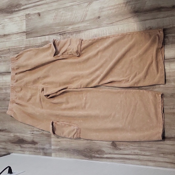 Wild fable Tan Mineral Washed Cargo Sweatpants - Picture 3 of 4